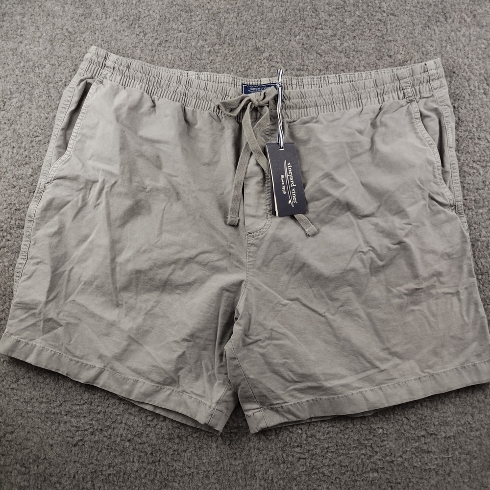 Vineyard Vines Pull-on Shorts Mens 2XL XXL Surfside Gray 7" NWT